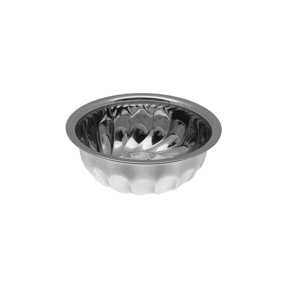 RVS tulbandschaal 13 cm glanzend
