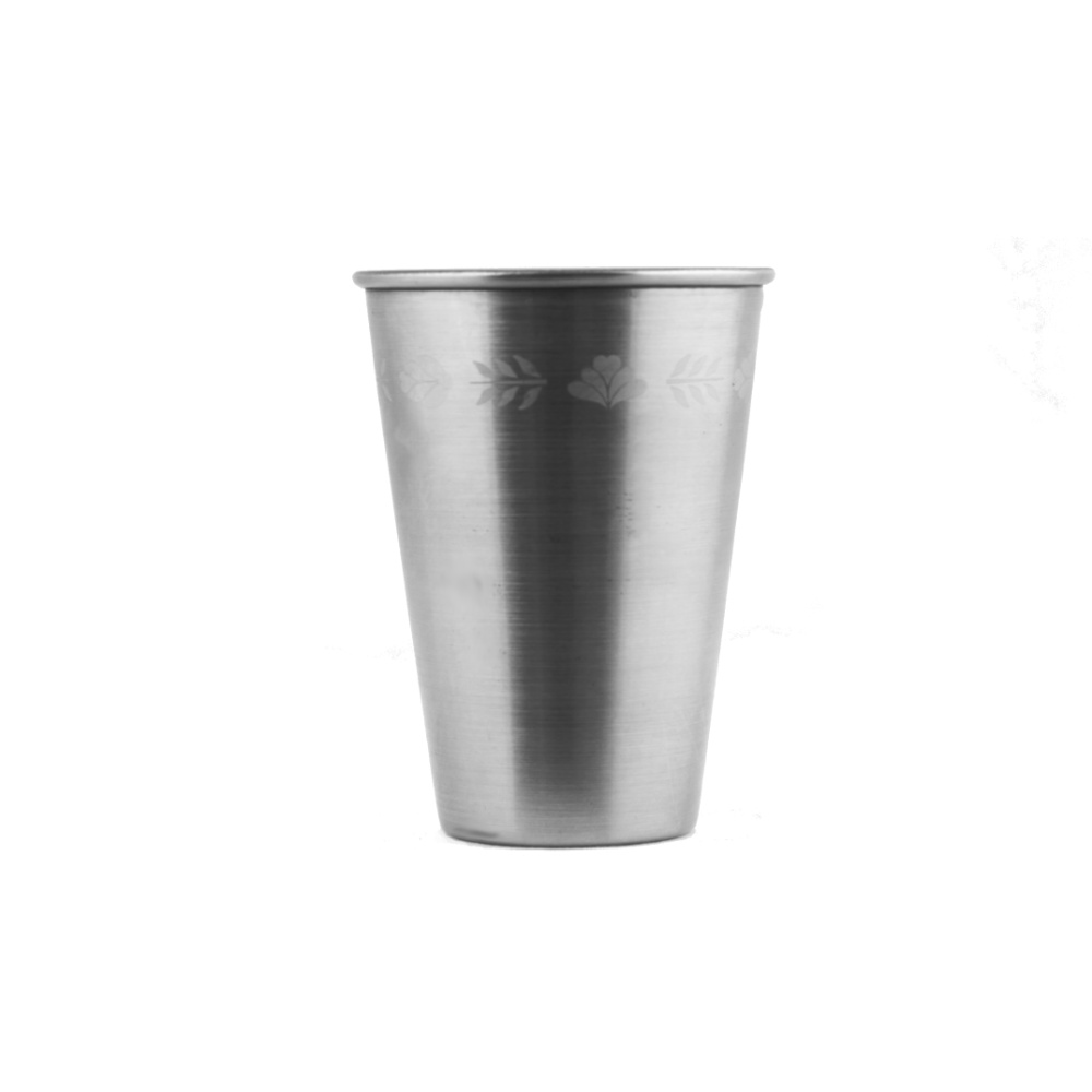 RVS drinkbeker - 250 ml - mat met 'Bonteboer' laserprint