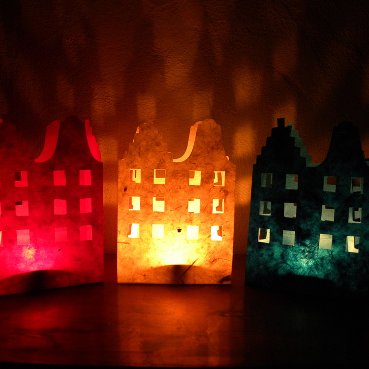 Candlebags Dutch Canal House - Rood-Wit-Blauw - gratis verzending in Nederland