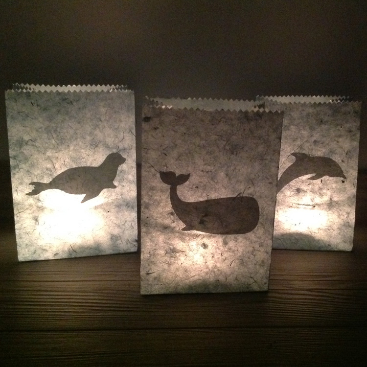 Windlichten Oceaan - Zeehond, Walvis, Dolfijn - gratis verzending in Nederland