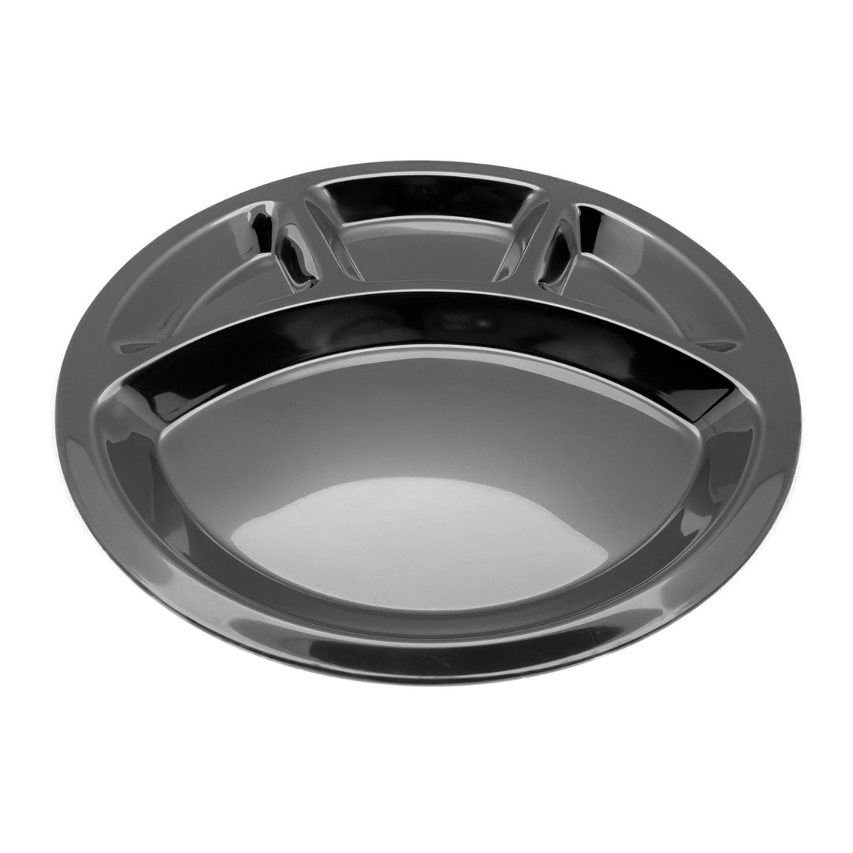 RVS buffetbord - 4 vakken - 31 cm - glanzend