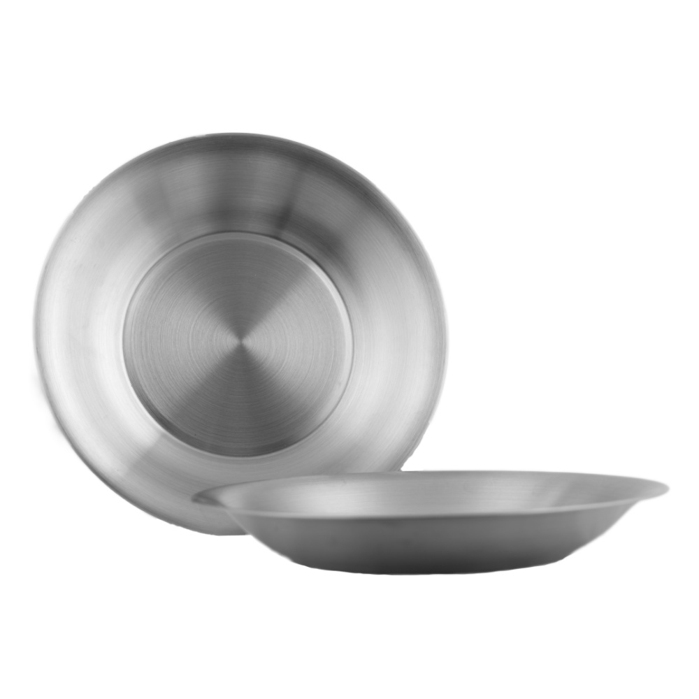 RVS soep/pastabord 21,5 cm/500 ml - mat