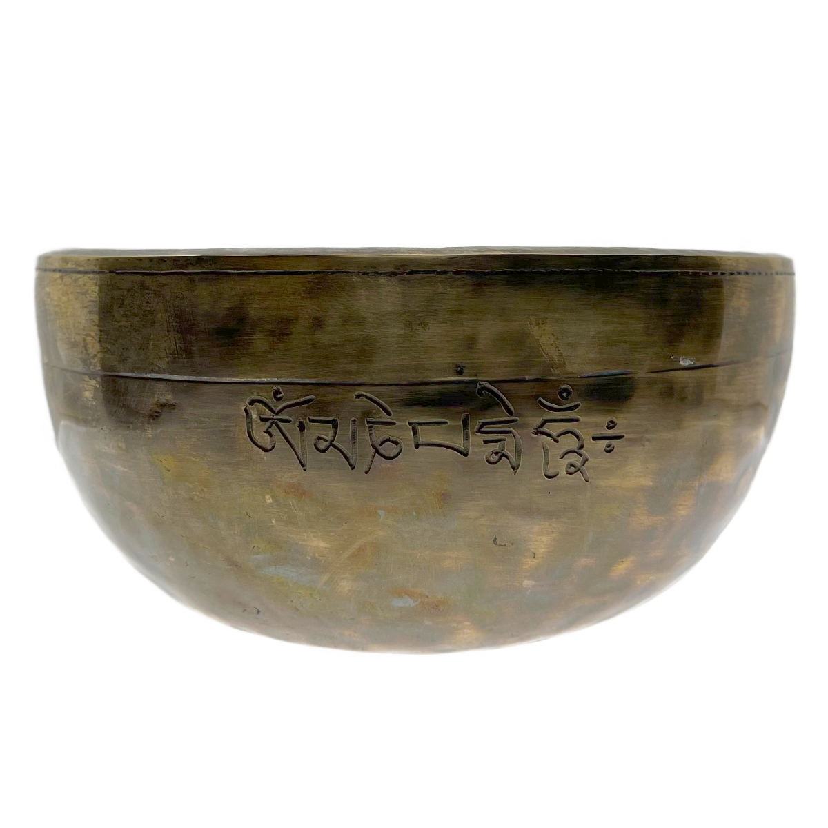 Klankschaal Nepal - 24 cm - met 'Om Mani Padme Hum' gravure