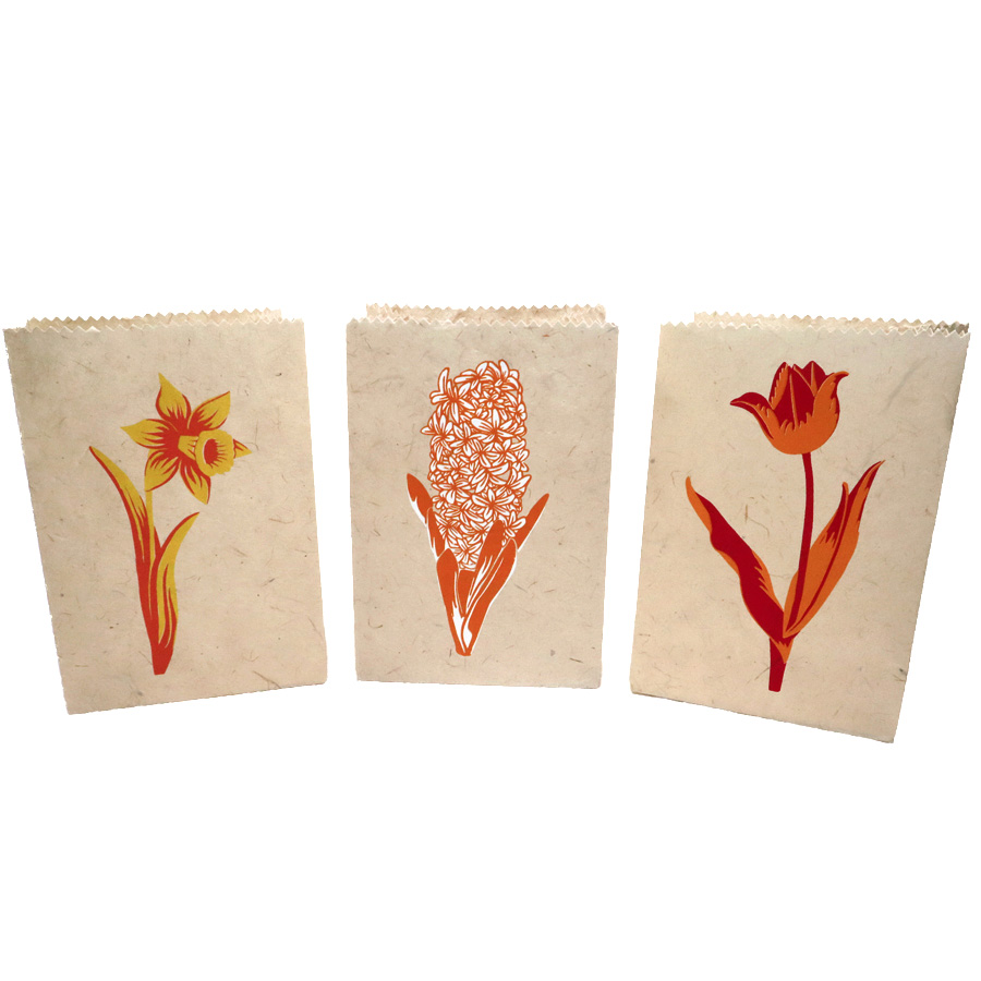 Windlichten Hollandse bloemen Tulp, Hyacint, Narcis - gratis verzending in Nederland